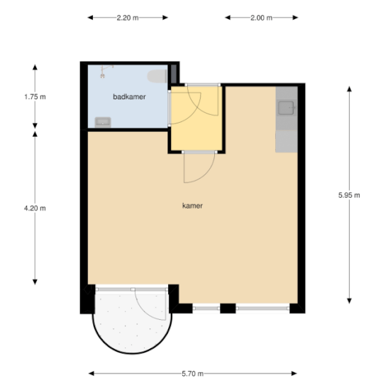 Plattegrond kamer