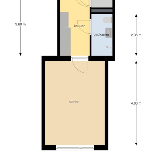 Plattegrond kamer