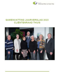 2023 Jaarverslag Cliëntenraad Pieter van Foreest Thuis