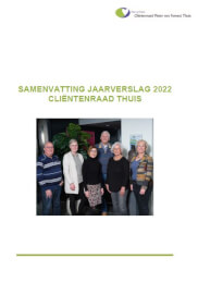 2022 Jaarverslag Cliëntenraad Pieter van Foreest Thuis 
