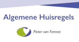 1. Huisregels Pieter van Foreest